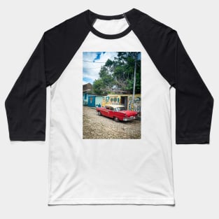 American car from the 50's in Trinidad, Cuba Baseball T-Shirt